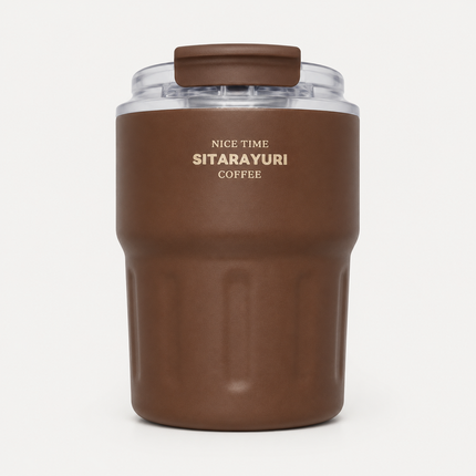 Sitarayuri 290ml Stainless Steel Insulated Travel Coffee Tea Mug Cup + Lid Hot & Cold Drinks