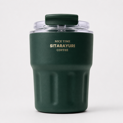 Sitarayuri 290ml Stainless Steel Insulated Travel Coffee Tea Mug Cup + Lid Hot & Cold Drinks