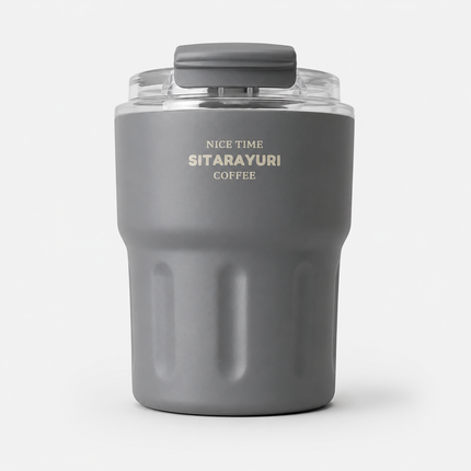 Sitarayuri 290ml Stainless Steel Insulated Travel Coffee Tea Mug Cup + Lid Hot & Cold Drinks