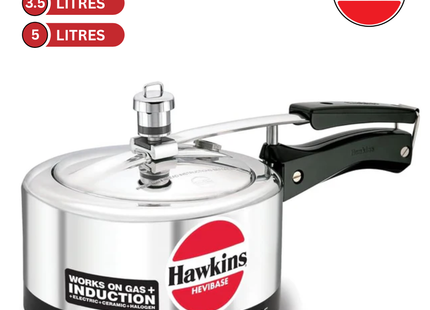 Hawkins Hevibase Induction Compatible Pressure Cooker, Silver