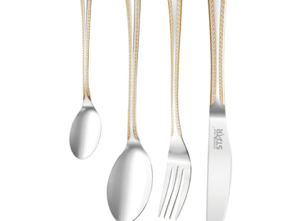 Winning Star Cutlery Sets Collection | 24-in-1 Cutlery Set 15.4 70g | Models ST-7200 | Flatware Set | Spoon Fork Knife | Dinner Cutlery | Tableware