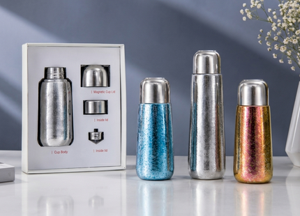 Yimi Magnetic Lid Insulated Cups Collection | Magnetic Lid Insulated Cup 360ml | Models YIMI-TB-145 | Magnetic Lid Cup | Travel Cup | Hot Cold Cup | Stainless Steel Cup
