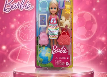 Mattel Barbie a Chelsea Panenky Kolekce - Pláž, Móda, Kariéra, Cestování a Dobrodružství se Sety na Hraní