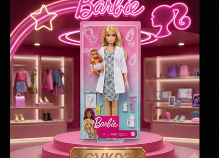 Mattel Barbie Gymnastics, Fashionistas, Beach Ken & Chelsea Playset Collection