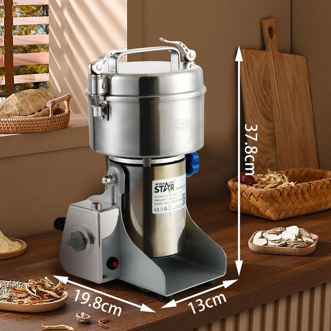 Winning Star Electric Grinders Collection | Electric Grain Grinder 500g 900W EU Plug Silver, Electric Grain Grinder 500g 900W UK Plug Silver, Electric Grinder 2000g / 2kg 2000W-2200W EU Plug Silver, Electric Grinder 2000g / 2kg 2000W-2200W UK Plug...