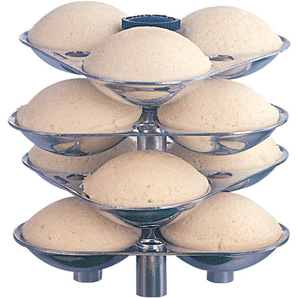 Hawkins Idli Maker Stand for 3L and 5L Pressure Cooker Aluminium 12 Idli Steamer