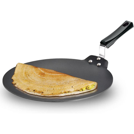 Hawkins Hard Anodized Non Stick Tava 3L and 5L Aluminium Griddle with 4.88mm Heavy Gauge Body