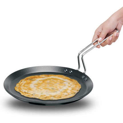 Hawkins Hard Anodized Non Stick Tava 1kg Capacity Induction Gas Electric Compatible Griddle