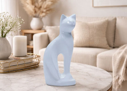 Royal Rapture Cat Kitty Figurine Pet Urn For Ashes Cremation Funeral Memorial Love Urns decorative Alloy 9" (RCM01)