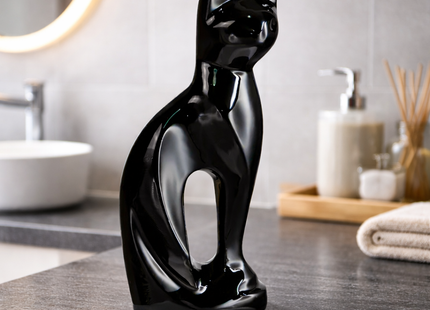 Royal Rapture Cat Kitty Figurine Pet Urn For Ashes Cremation Funeral Memorial Love Urns decorative Alloy 9" (RCM01)