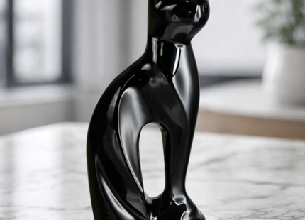 Royal Rapture Cat Kitty Figurine Pet Urn For Ashes Cremation Funeral Memorial Love Urns decorative Alloy 9" (RCM01)