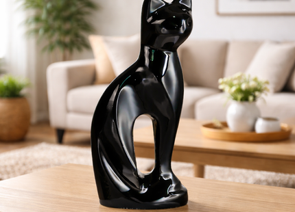 Royal Rapture Cat Kitty Figurine Pet Urn For Ashes Cremation Funeral Memorial Love Urns decorative Alloy 9" (RCM01)