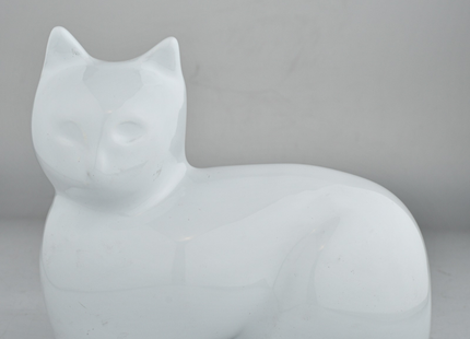 Royal Rapture Cat Kitty Figurine Pet Urn For Ashes Cremation Funeral Memorial Love Urns decorative Alloy 5" (RCM04)