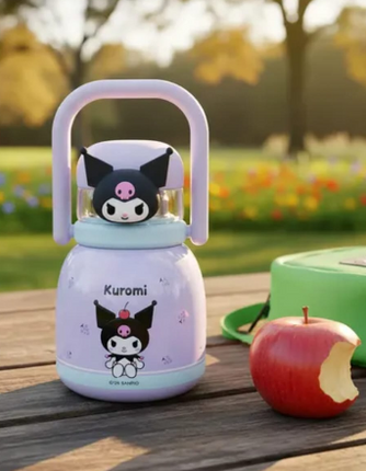 Character Design 500ml 600ml Insulated Stainless Steel Water Bottle School Office Travel Gift