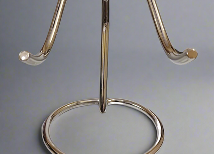 Royal Rapture Keepsake Heart Urn Stand – Elegant Silver Memorial Display for Ashes 3" 6" (RSM01)