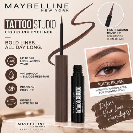 Maybelline Brow Makeup Eyebrow Pencil Powder Liquid Eyeliner Blonde Black Brown