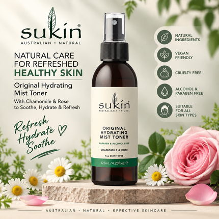 Sukin Super Greens detoxikační jílová pleťová maska 100ml, přírodní pleťová maska, hloubkové čištění a rozjasnění, s kustovnicí čínskou, avokádem a baobabem, veganské a netestováno na zvířatech