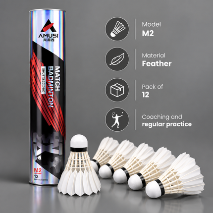 AMUSI Badminton Shuttlecock Sets Collection | Badminton Shuttlecock Set Badminton Training | Models RS01, PSP01, PSP01, RS02, RS03 | Badminton Training | Sports Accessory | Practice Shuttle