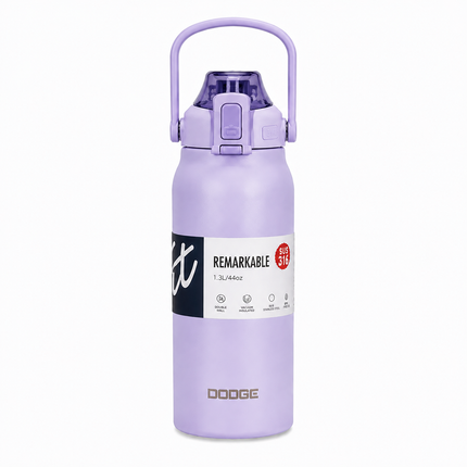 Dodge Stainless Steel Vacuum Flask 1.3L 1.7L | Hot Cold Travel Bottle