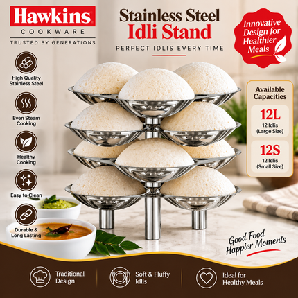 Hawkins G10 stojan na Idli do tlakového hrnce, 5 , 3litrový
