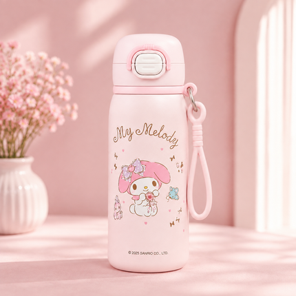 Character Design Dual-Drink Water Bottle with Carry Handle – 630ml & 700ml