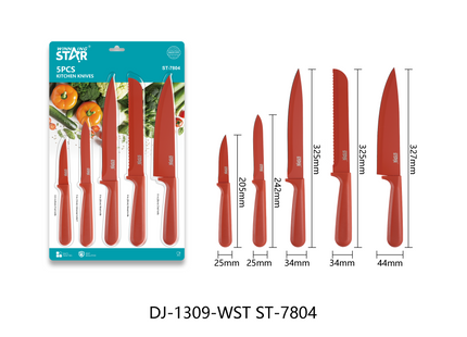 Winning Star Knife Sets Collection | 2-in-1 Knife Set 24.3 216g, 3-in-1 Knife Set 20.5 216g, 5-in-1 Knife Set 130g Silver, 5-in-1 Knife Set 20.5 222g, 7-in-1 Knife Set 25.5 270g | Models ST-7804, ST-7806-2, ST-7806-3, ST-7807-5, ST-7801 | Kitchen...