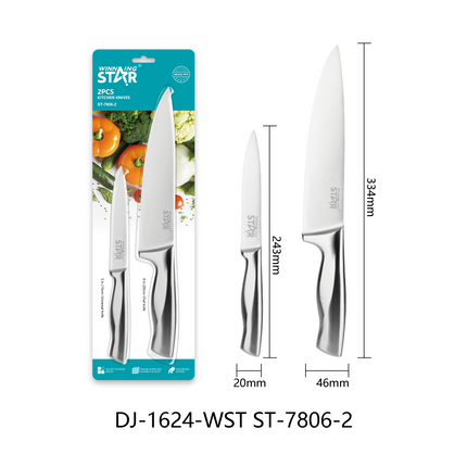Winning Star Stainless Steel Kitchen Cutting Tool Set 2 3 5 7 Pcs Chopping Slicing