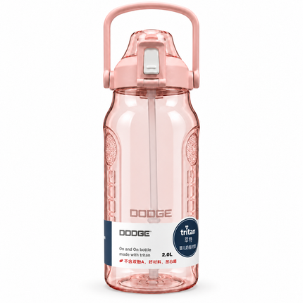 Dodge Sports Water Bottle 1.5L 2L Large Reusable Plastic Gym Travel Bottle