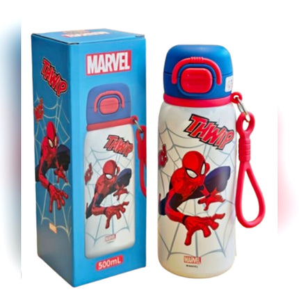 Character Design 500ml Insulated Water Bottle Kids School Travel Gift Sports
