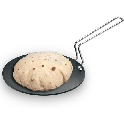 Hawkins Futura Non Stick Tava Black Steel Griddle for Dosa Uttapam Roti and Low Oil Cooking