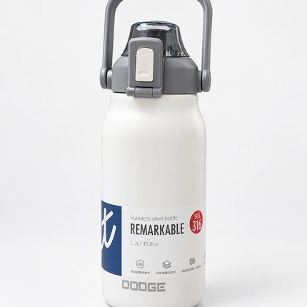 Dodge Stainless Steel Vacuum Flask 1.3L 1.7L Hot Cold Travel Bottle Tea Coffee Water